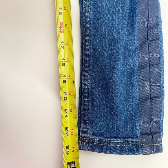 Justice Size 8 Girls Jeans Pull On Drawstring Simply Low Embellished Distressed - Picture 9 of 12